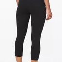 Lululemon Black  HR Align Crop 21” leggings Size 10 Photo 6