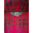 Woolrich  Women's Large Red Black Hunt Plaid Fleece Full-Zip Vest Two Pockets Photo 3