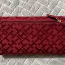 Tommy Hilfiger  Wine Red Wallet & Checkbook Cover Photo 1