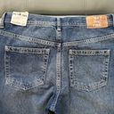 We The Free Free People Women's Blue Maggie Mid Rise Straight Button Fly Jeans Size 28 NWT Photo 8