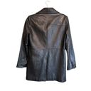 Anne Klein  Leather Coat Jacket Size Small Genuine Lamb Skin Button Down *READ* Photo 12