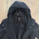 BCBGMAXAZRIA Samantha Black Wool Toggle Hooded Coat in Black Size Large Photo 5