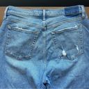 Abercrombie & Fitch A&F Medium Wash Criss Cross The 90’s Straight Ultra High Rise Jeans Photo 4