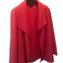 Talbots Talbot’s Woman Wool Double-Faced Wing Collar Open Jacket Solid Pink Size 1X Photo 3