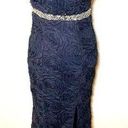 None Long blue fancy dress size small Photo 0