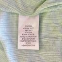 Como vintage  Womens Blouse Top Roll Tab Sleeve Button Stretch Mint Green Size XL Photo 7