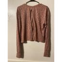 Rae Dunn  Top Womens Large Pink Animal Print Cut Out Back Long Sleeve Ladies‎ Photo 4