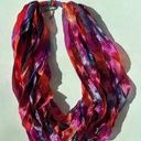 infinity Handmade Necklace /  Scarf Pink Bohemian NWT Photo 0