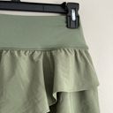 Aerie Offline By  Ruffled Skirt Green Skort Womens Size Small Pull On Athletic Photo 2