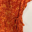 Lane Bryant Designs  Orange Floral Maxi Dress Size 28 Photo 5