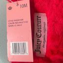 Juicy Couture fur slippers red silver rhinestone brand new y2k Photo 4