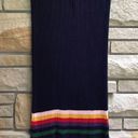 Modcloth  Spirited Spectrum Navy Knit Skirt With Rainbow Stripes Pride Office XS Photo 5