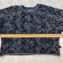 JoyLab  Crop Snakeskin Crewneck Sweatshirt Size Small Photo 7