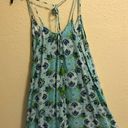 Tiare Hawaii Strappy Beach Green Blue Maxi Dress S Photo 4