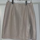 DO+BE White Leather Mini Skirt Photo 0