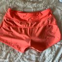Lululemon Neon Orange Shorts Photo 3