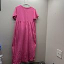 Krass&co United Cotton  100% Cotton Muu Muu Dress Nightgown Vintage Sz M Pink Photo 2