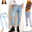 One Teaspoon Boyfriend Shabbies Pull On jeans Distressed Large Photo 2