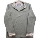 Orvis Women's  Sandy Point 1/4 Zip‎ Ribbed Sweatshirt Gray Sz Large Photo 0