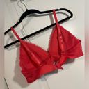 Marilyn Monroe  Collection Bra Size Large Coral Red PolyestSpandex Lace Smoothing Photo 5