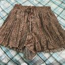 Cheetah Print Pleated Shorts Multi Photo 0