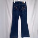 Seven7  Dark Wash Denim Blue Sexy Flare Non Destructed Jeans Size 28 Photo 1