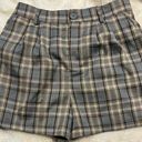 Full Tilt  plaid pleated shorts in medium Photo 0