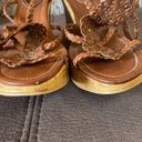 Dollhouse  Brown Wedge Sandals Size 8 Photo 10