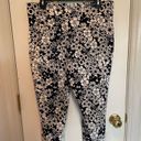 kim rogers Navy Blue Floral Capri Pants Photo 2