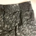 Good American  Midnight Leopard Short New large satiny black burnout animal print Photo 5