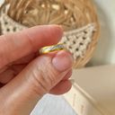 American Vintage Vintage “Simone” Gold White Silver Sparkle Ring 6.5 Simple Classic Stacking Femme Jewelry Photo 6