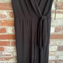 Tahari Black V Neck Faux Tie Waist Pants Jumper Size XS Photo 2