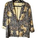 Krass&co Morris &  H&M Floral Art Nouveau Jacket Boyfriend Blazer 1 Button Size 6 Photo 0