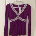 Eberjay NWT Eberjey‎ Lace trim sleep top size small Photo 0