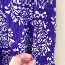 INC Vintage Silk Blend Beaded Strap Floral Print Maxi Dress Purple White Size 10 Photo 4