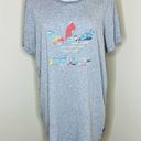 Adidas Trefoil Original T-Shirt Dress LARGE Heather Gray Crewneck Short Sleeve Photo 0