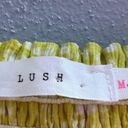 Lush Clothing Brand Lush, yellow and white form fitting crop top Photo 3