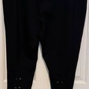 Lane Bryant  Women's Black Pants Back of Legs Ties Up Size 22/24 26" Inseam x 20" Photo 1