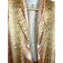 Beach Riot  Stretch Blazer Jacket Women's XS Snake Print Long Sleeve Polyester Photo 4