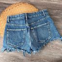 ZARA  denim cut off high waist shorts button fly Photo 3