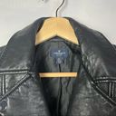 American Eagle  AEO Black Faux Vegan Leather Moto Jacket S Photo 2