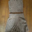 SKIMS brown cozy set of shorts and tank Photo 0