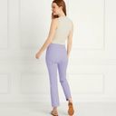 Hill House New  The Claire Pant Lavender Stretch Cotton Size Medium Photo 4