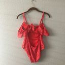 Kenneth Cole Reaction  Coral Lace One Piece NWT Photo 3