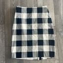 Talbots Size 6 Black and White Checkered High-Waist Pencil Skirt Photo 1