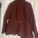 H&M Maroon Winter Pea coat  Photo 2