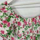 Hill House NWT  Isabella Cropped Top in Pink Roses S Photo 6