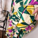 Dress Forum  Tropical Floral Button Down Dress Long‎ Sleeve Sz M Photo 3