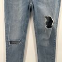 Free People  Jeans Distressed Ripped Great Heights Frayed Fringe Skinny Size 26 Photo 4