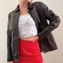 Banana Republic Vintage 1990's  100% Leather Zip Up Jacket Photo 3